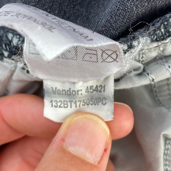 Pacsun Black High Waisted Distressed Stacked Skinny Denim Jeans Size 30 x 30 - Picture 10 of 12